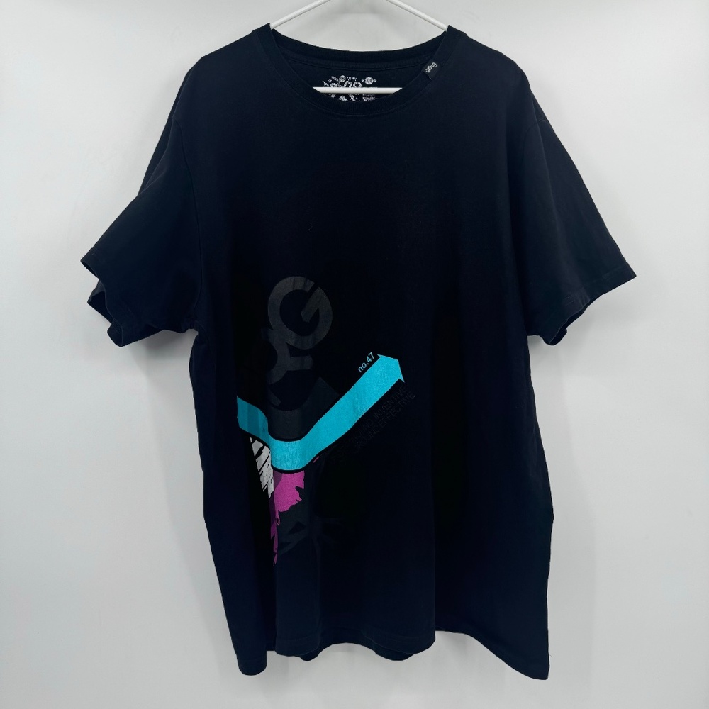 Lifted Research Group LRG T Shirt Men 3XL Black Short Sleeves Crew Neck Cotton